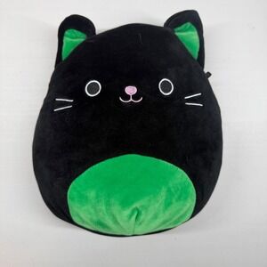 Squishmallow Cleo the Black/Green Cat 2019 Plush Stuffed Kitty Soft Kellytoy